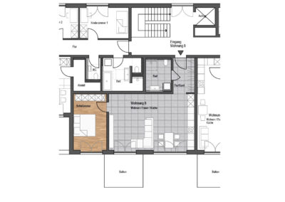 Wohnung Nr. 8 – 2-Zimmer Wohnung mit Balkon